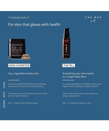 The Nue Co. Skin Supplement with AHAs, Hyaluronic Acid & Tiger Grass - 30ml - Buy Online on GoSupps.com