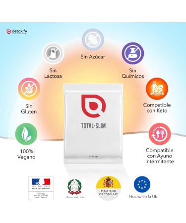  Detoxify Detoxify TotalSlim Powerful fat burner for weight loss satiating in sachets Garcinia Cambogia Chromium tail of - Buy Online on GoSupps.com