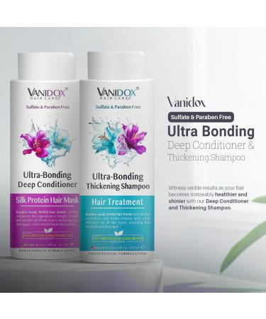 Silk Therapy Hair Shampoo & Conditioner Set - 16 fl oz | Boost Shine Smoothness & Moisture for Dry Weak Hair | International Shipping Available - Buy Online on GoSupps.com