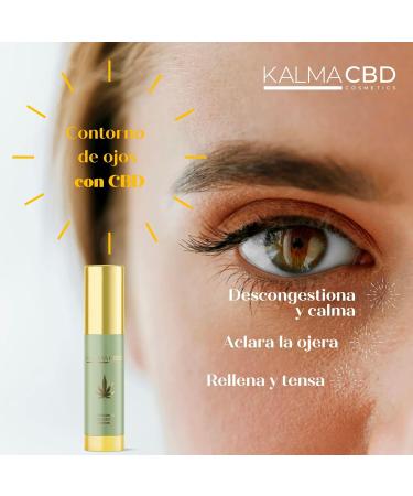 Eye Contour Cream with CBD 100% Natural Ingredients and Cruelty Free Vegan Formula Firming Active Ingredients Reduces Wrinkles Reduces Bags and Dark Circles (15 ml) - Buy Online on GoSupps.com