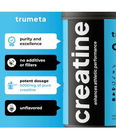 TRUMETA Beef Bone Broth Protein Powder Creatine Monohydrate Powder for Muscle Workout Recovery and Skin Health - Buy Online on GoSupps.com
