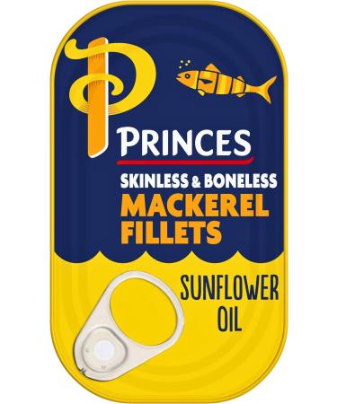 Mackerel Fish Sunflower Oil Water and Salt Fillets in Sunflower Oil Pack of 4 x 125g - Buy Online on GoSupps.com