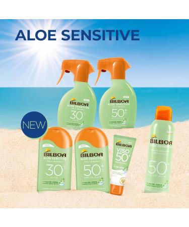  Bilboa Bilboa Aloe Sensitive SPF 30 High Sun Milk for Sensitive Skin Formula with Aloe Vera Protects and Moisturizes Sensitive Skin 200 ml - Buy Online on GoSupps.com
