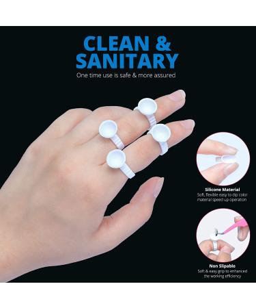 Aliory Glue Rings 200 pcs Disposable Tattoo Cups - Pink Heart Shaped Plastic Glue Holder for False Eyelashes - Buy Online on GoSupps.com