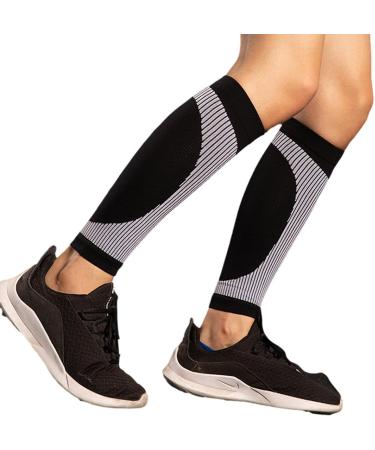 Eubeisaqi Calf Compression Cuffs & Footless Socks - Breathable Sweat-Absorbing Compression Sleeves for Fitness & Tennis | Size L-XL - Buy Online on GoSupps.com