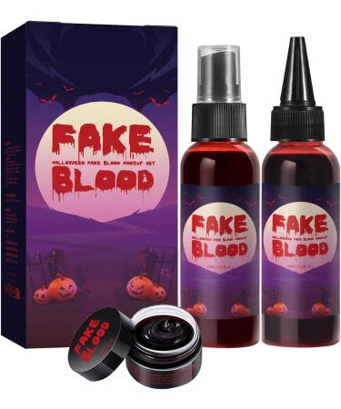  Generisch Halloween Blood - Makeup Spray - 160 ml - Special Effect - Washable - For Clothes and Face Zombies - Buy Online on GoSupps.com