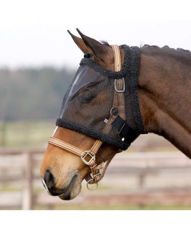 QHP fly mask without ears color: black size: Pony Pony Black