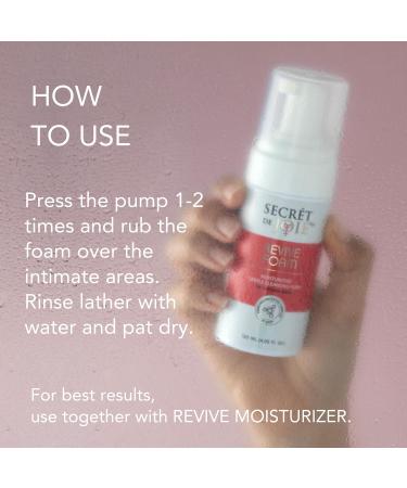 Revive Foam - Daily Feminine Wash with Hyaluronic Acid | pH Balanced Moisturizing Cleanser for Intimate Health - 4.05 oz | International Shipping Available - Buy Online on GoSupps.com
