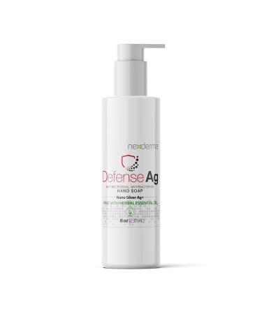 Defense Ag Hand Soap with Goodness of Silver Oat Extracts Vitamin E Coconut Oil & Herbal Essential Oil | Paraben free Moisturizing Everyday Hand Soap - 8 Ounce (236ml)