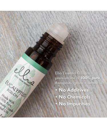 Ellia Eucalyptus Essential Oil Roll-On | 10ml 100% Pure Therapeutic Grade Eucalyptus 0.34 Fl Oz (Pack of 1) - Buy Online on GoSupps.com