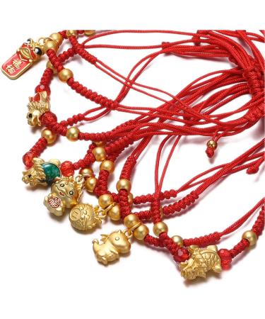 VSILAY LIANXUE Handmade Dragon Bracelet - Chinese Zodiac Jewelry Woven Cotton Rope Gift for Women - Buy Online on GoSupps.com