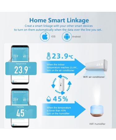Buy WLAN Smart Thermometer Hygrometer | Digital Temperature & Moisture Sensor for Greenhouse & Cellar | Alexa & Google Home Compatible - Buy Online on GoSupps.com