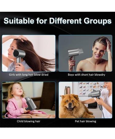 High-Speed Hair Dryer with 110 000 RPM Brushless Motor | Ionic Blow Dryer for Fast Drying & Low Noise | Magnetic Nozzle | International Shipping - Buy Online on GoSupps.com