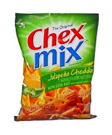Product Of Chex Mix, Jalapeno Cheddar, Count 8 (3.75 oz) - Snacks / Grab Varieties & Flavors Jalapeno 3.75 Ounce (Pack of 1)