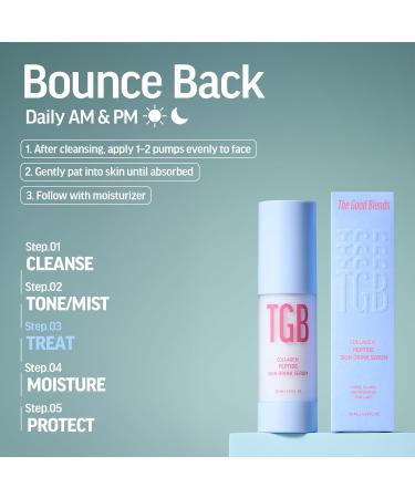 The Good Blends Collagen-Boosting Peptide Skin Drink Serum 1.01 fl oz | Korean Face Serum with Penta Peptides & Hyaluronic Acid | Hydrating Plumping & Firming - Buy Online on GoSupps.com