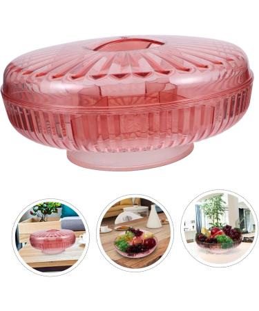Fruit Dish to Go Plates with Lids Kids Tray Appetizer Plate Food Candy Case Travel with re-usable 29X29X15CM Orange - Buy Online on GoSupps.com