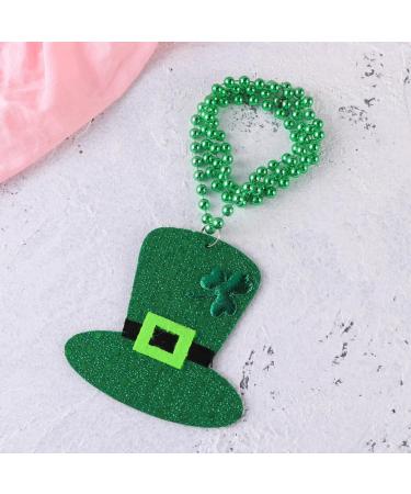 Abaodam Necklaces A Necklace Shamrock Jewelry Bead Pendant Green Beads Necklace Cap Necklace Bead Ireland - Buy Online on GoSupps.com