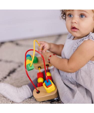 Melissa & Doug First Bead Maze - Educational Developmental Toy for Motor Skills - Safe for Ages 3+ - Multicolor | 19.7cm H x 9.5cm W x 17.8cm L - International Shipping Available - Buy Online on GoSupps.com