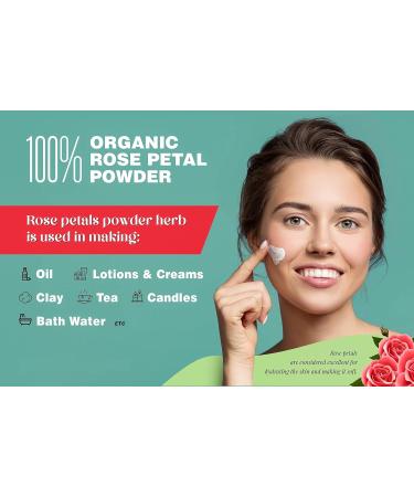 Buy Organic Rose Petal Powder for Facial & Hair Masks | 100g | Henna Cosmetics - International Shipping Available - Buy Online on GoSupps.com