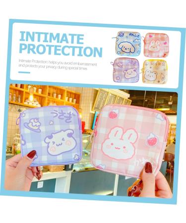 Plafope 4-in-1 Women's Bandages Set & Period Napkin Bag - Cute Portable Menstrual Storage for Outdoor Use - Buy Online on GoSupps.com