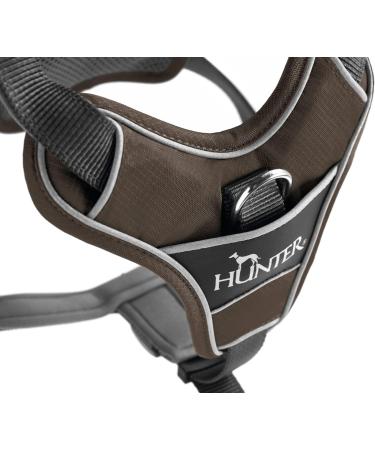 HUNTER Dog Harness - Brown/Grey (56-73 cm) | Comfortable & Adjustable International Shipping - Buy Online on GoSupps.com