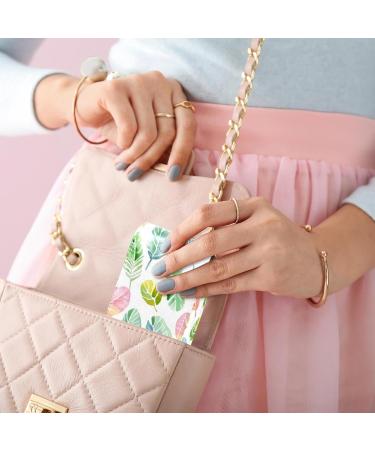 Buy Tropical Green Palms Leather Lipstick Case - Mini Organizer with Mirror for Lip Gloss & Lipstick - Buy Online on GoSupps.com