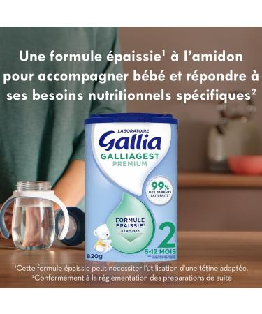 Laboratoire Gallia Galliagest Premium 2 6-12 Mois 820 g Non appropri 820 g (Lot de 1) - Buy Online on GoSupps.com
