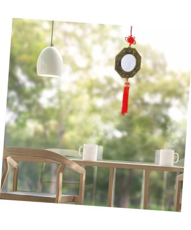 Alipis Taoist Buddhist Supplies Home Decor Mirrors Chinese Feng Shui Feng Shui Pendant Gossip Mirror Alloy As Shown 38X15X2CM - Buy Online on GoSupps.com