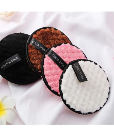 Reusable Makeup Remover Pads - Eco-Friendly Microfiber Cotton Cleansing Puff (4PCS) - Buy Online on GoSupps.com