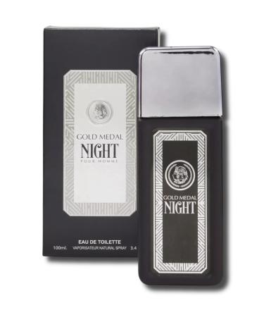 Gold Medal Night Men's Eau de Toilette 3.4 Fl. Oz. Aromatic Fougere fragrance for men.