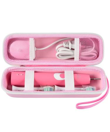 Case Compatible with Philips Sonicare ProtectiveClean 4100 5100 6100 6500 7500 Rechargeable Electric Toothbrush.Travel Holder Fits for Oral-B 7500 9600 9300 Pro 1000 with Charger - Pink (Box Only)
