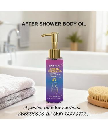 GROW DATE Body Firming Oil for Crepey Skin - After Shower Oil for Women Firming Tightening and Hydrating Full Body That Plumps Lavender 4 FL OZ - Buy Online on GoSupps.com
