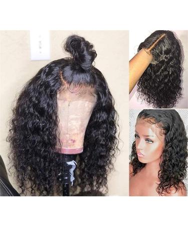 Swetcurly 13x4 Lace Front Glueless Wave Synthetic Wig - 14 Inch Short Bob Heat Resistant Natural Hairline for Black Women - Buy Online on GoSupps.com