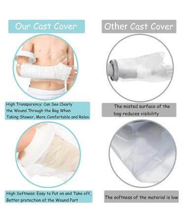 KINBEAR Waterproof Cast Cover for Kids | Reusable Arm Sleeve Protector for Broken Wrist, Finger, Elbow, Hand | Watertight Seal to Keep Wounds Dry - Buy Online on GoSupps.com