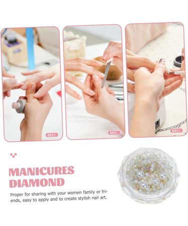 Beavorty 20 Boxes Pearl Buttons Half Pearl Bead 3d Pearl for Nail Decor Nails Rhinestones Nail Art Pearl Rhinestone for Nails Flat Pearls Hair Decor Nail Charms Resin Delicate Accessories - Buy Online on GoSupps.com