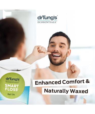 DrTung's Smart Floss - Natural PTFE & PFAS Free Dental Floss - Gentle on Gums Expands BPA Free Cardamom Flavor - Pack of 11 - Ships Internationally - Buy Online on GoSupps.com