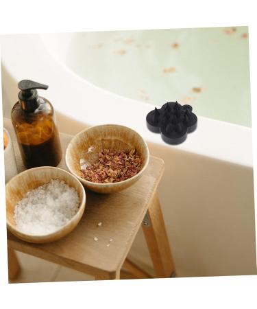 Gleavi Shampoo Massage Brush - Scalp Head Massage for Hair Growth & Peeling | Black 7x6.5x3cm - Buy Online on GoSupps.com