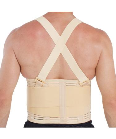 NeoTech Care Adjustable Lumbar Support Belt with Suspenders - Size M, Charcoal Color - Buy Online on GoSupps.com