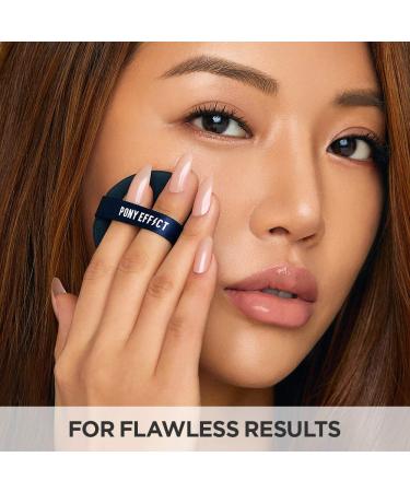PONY EFFECT Smooth Dough Puff V2 - 2 Pcs Cushion Powder Puff Set | K-Beauty Makeup Essential - Buy Online on GoSupps.com