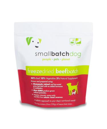 Smallbatch Pets, Beefbatch Sliders Freeze-Dried Dog Food 1.56 Pound (Pack of 1)