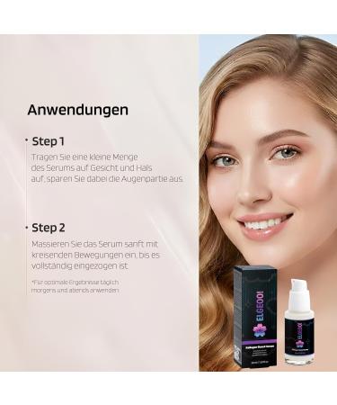  Generisch ELGEOO Collagen Booster Serum - Vegan Anti-Aging Face Serum with Hyaluronic Acid and Sunflower Oil - Moisturizes and Promotes Firmer Complexion - Ecocert Certified - 30ml - Buy Online on GoSupps.com