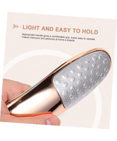 Healeved Double-Sided Rubbing Board Steel Foot Foot Dead Skin Scraper Foot Remover Stainless Pedicure Scrubber Tool Heel Bright Light Rose Gold Plastic - Buy Online on GoSupps.com