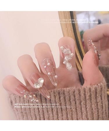 FEIlei 12 Grids Nail Charms Rhinestones Flat Back Diamond Nail Art Crafts Rhinestones - Buy Online on GoSupps.com