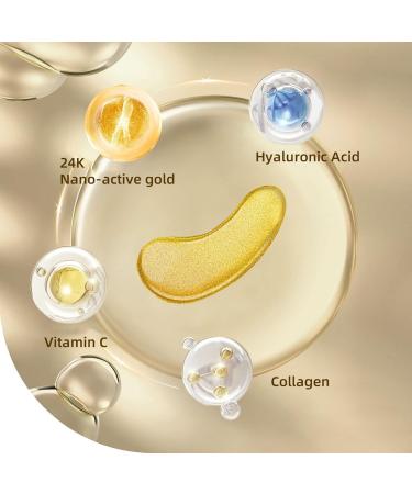 Under Eye Mask (20 Pairs) - Collagen Eye Gel Patches & Vitamin C Eye Patches for Dark Circles Puffiness Anti-Aging - Hydrating Gel Treatment for Men & Women by Panda Beauty - Buy Online on GoSupps.com