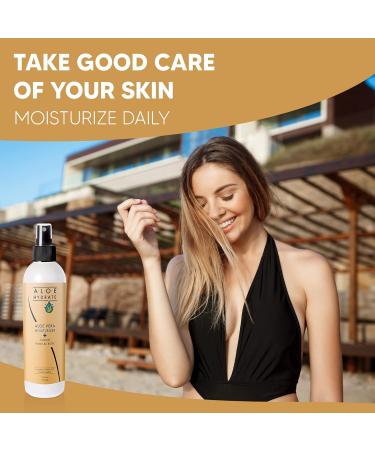 Hydrating Body Lotion Spray with Hyaluronic Acid & Aloe Vera | Moisturize Soften & Nourish Skin International Shipping Available - Buy Online on GoSupps.com