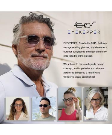 Eyekeper Blue Light Blocking Glasses - Vintage Amber Tinted Lens for Men & Women - Black BB90 - 0.0 Dioptries - Buy Online on GoSupps.com