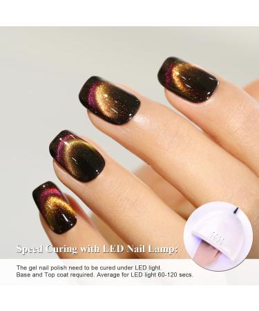 Imtiti Smile Pink Colour Gel Nail Polish 15 ml 9D Cat Eyes Glitter Magnetic Gel Polish UV Gel Nail Polish with Magnetic Stick for Nail Salon - Buy Online on GoSupps.com