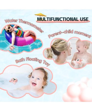 Baby Bath Tub Digital Thermometer - Floating Infant Safety Water Temperature Toy with Flashing Warning - Perfect Gift for Newborns and Mothers - Buy Online on GoSupps.com