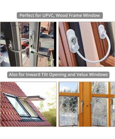 HOMGEN Window Restrictors for Upvc Popular 8 Pcs Window Restrictor Lock Baby Security Window Locks Child Safety Window Restrictor for Child Baby Safety Window Locks Door Locks with Screws & Keys Style-B - Buy Online on GoSupps.com