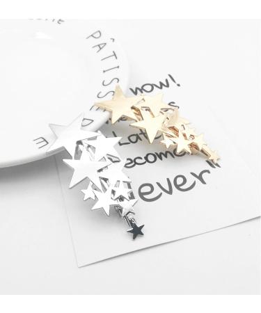 TOSSPER Silver Hair Ornament Headband & Alloy Star Hair Clip - Cute Acetate Hairpin for Women | International Shipping Available - Buy Online on GoSupps.com